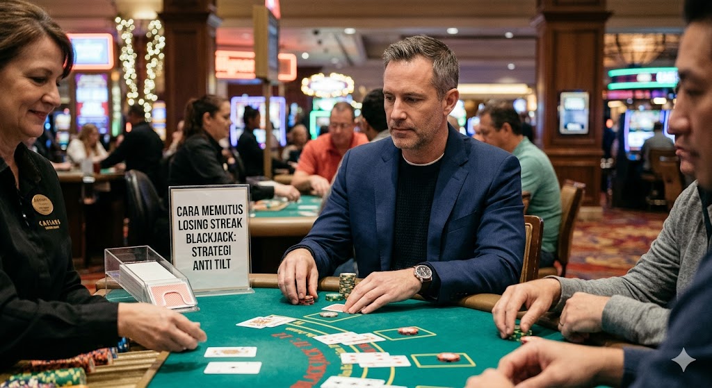 Read more about the article Cara Memutus Losing Streak Blackjack: Strategi Anti Tilt yang Dipakai Pemain Berpengalaman